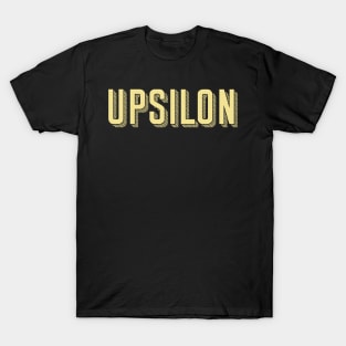 Yellow Upsilon Sunshine Letter T-Shirt